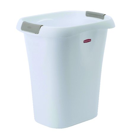 RUBBERMAID 5.25 gal White Polypropylene Open Top Wastebasket 5L61-00-WHT